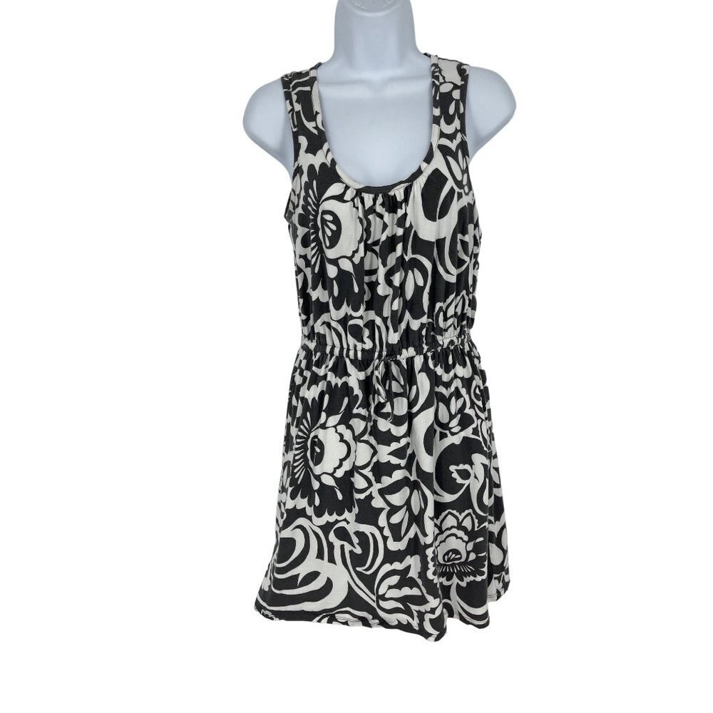 Loft Sleeveless Scoop Neck Tie Waist T-Shirt Dress Size XS‎